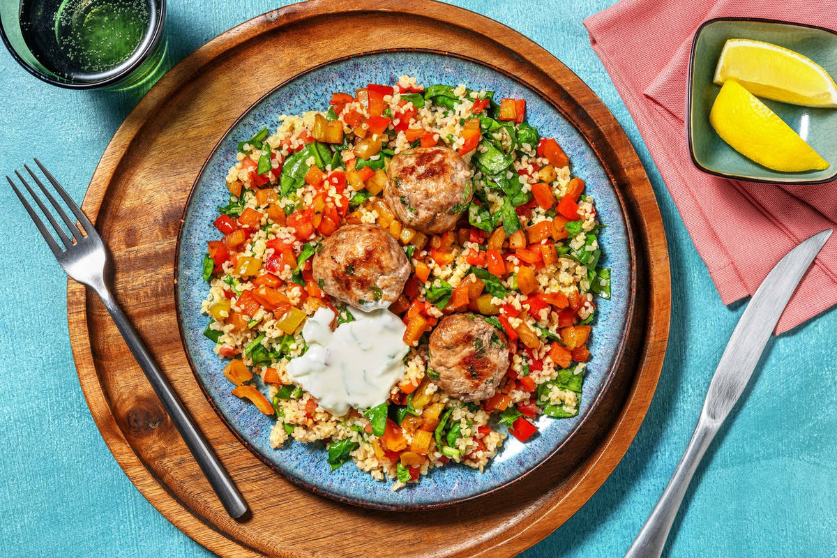 Easy Mediterranean Pork Meatballs