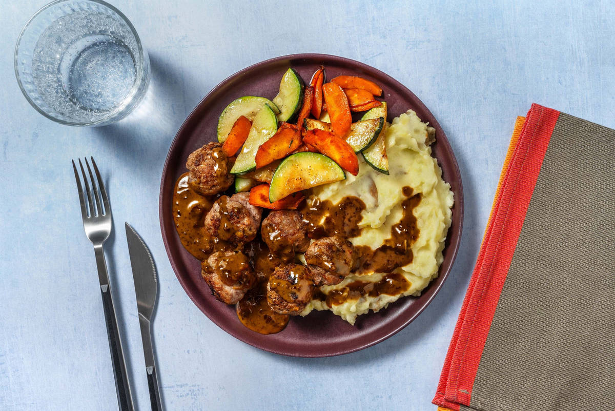 Honey-Cranberry Pork Meatballs