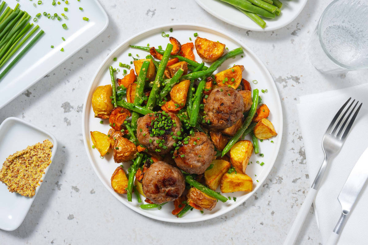 Smart Fig-Glazed Chicken Meatballs