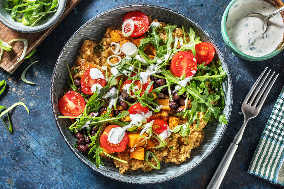 Bowl mit Petersilien-Quinoa