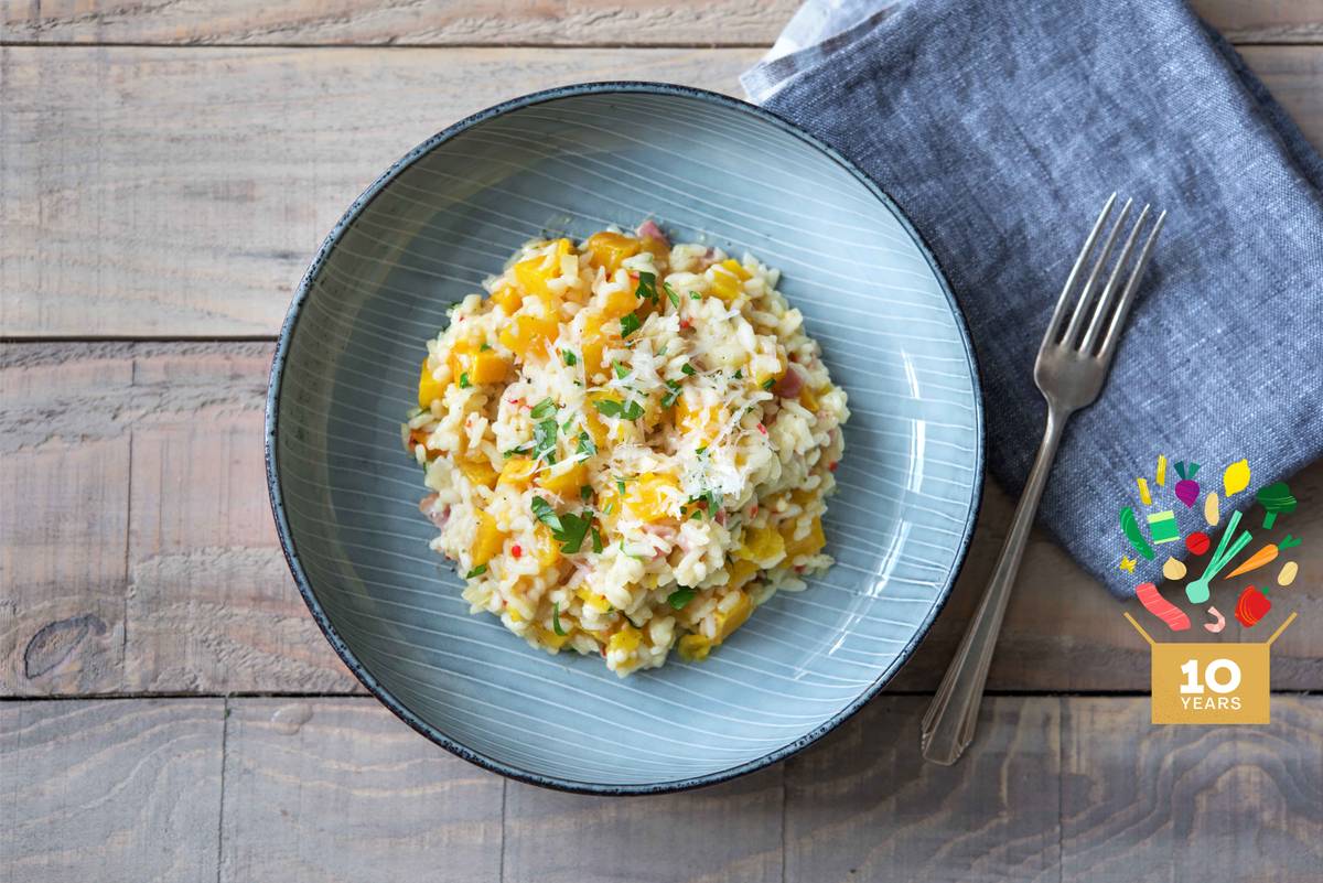 Brilliant Bacon & Butternut Squash Risotto