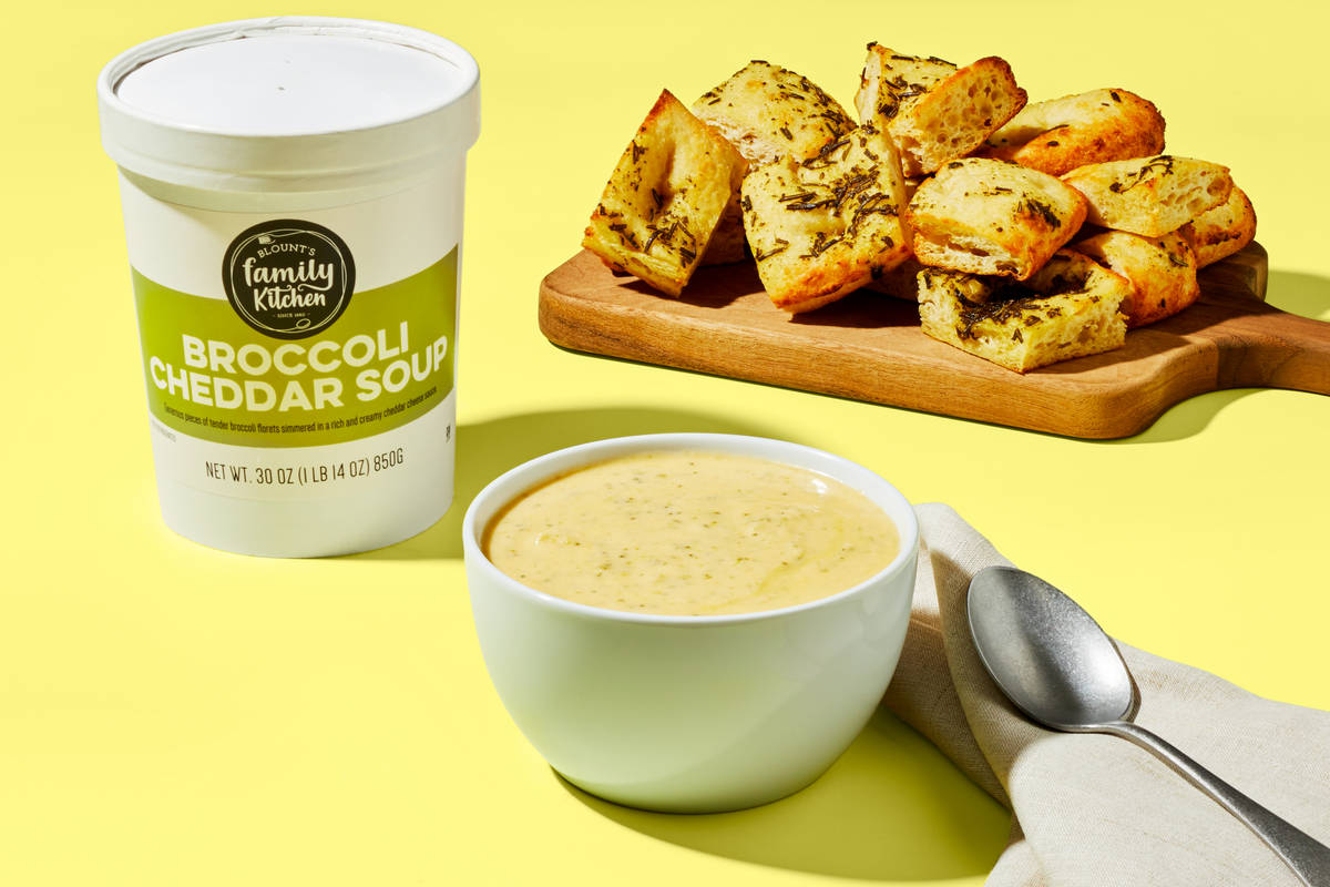 Broccoli Cheddar Soup + Focaccia