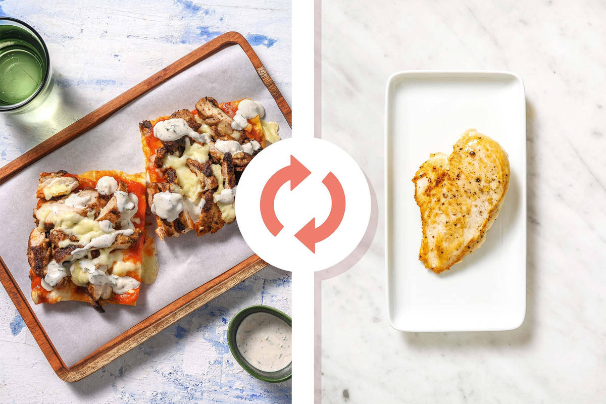 Buffalo-Style Chicken Breast Flatbreads