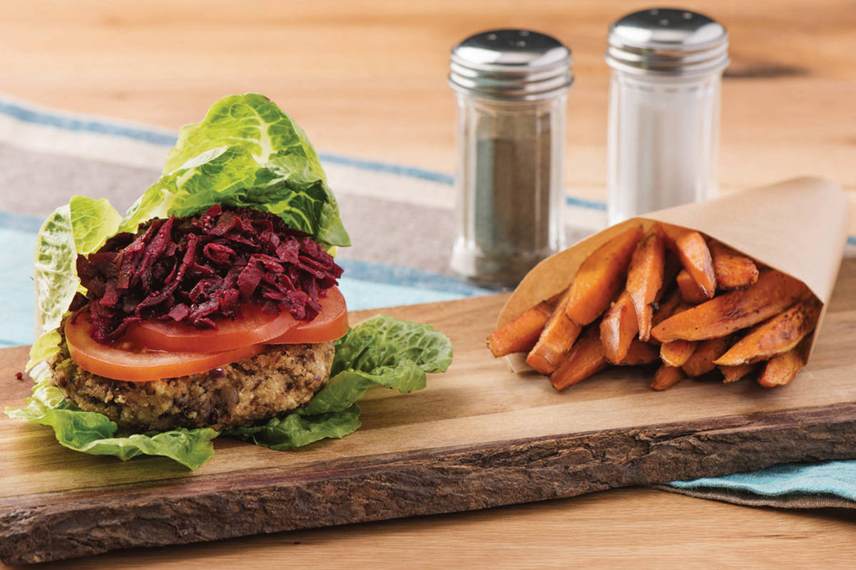 Bunless Lentil & Fetta Burgers