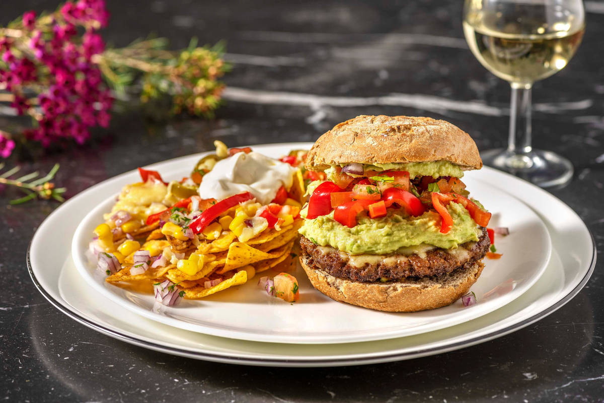 Burger de bœuf épicé à la mexicaine