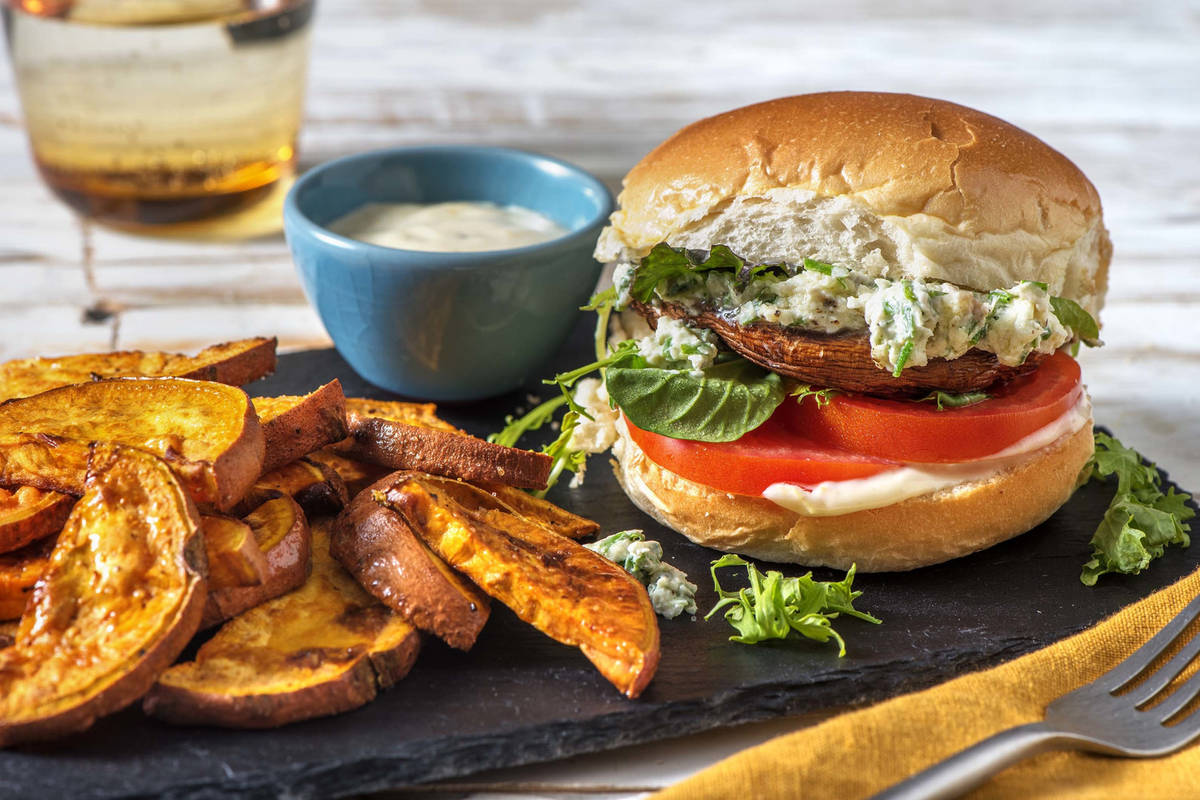 Burger de portobello aux épices de Montréal