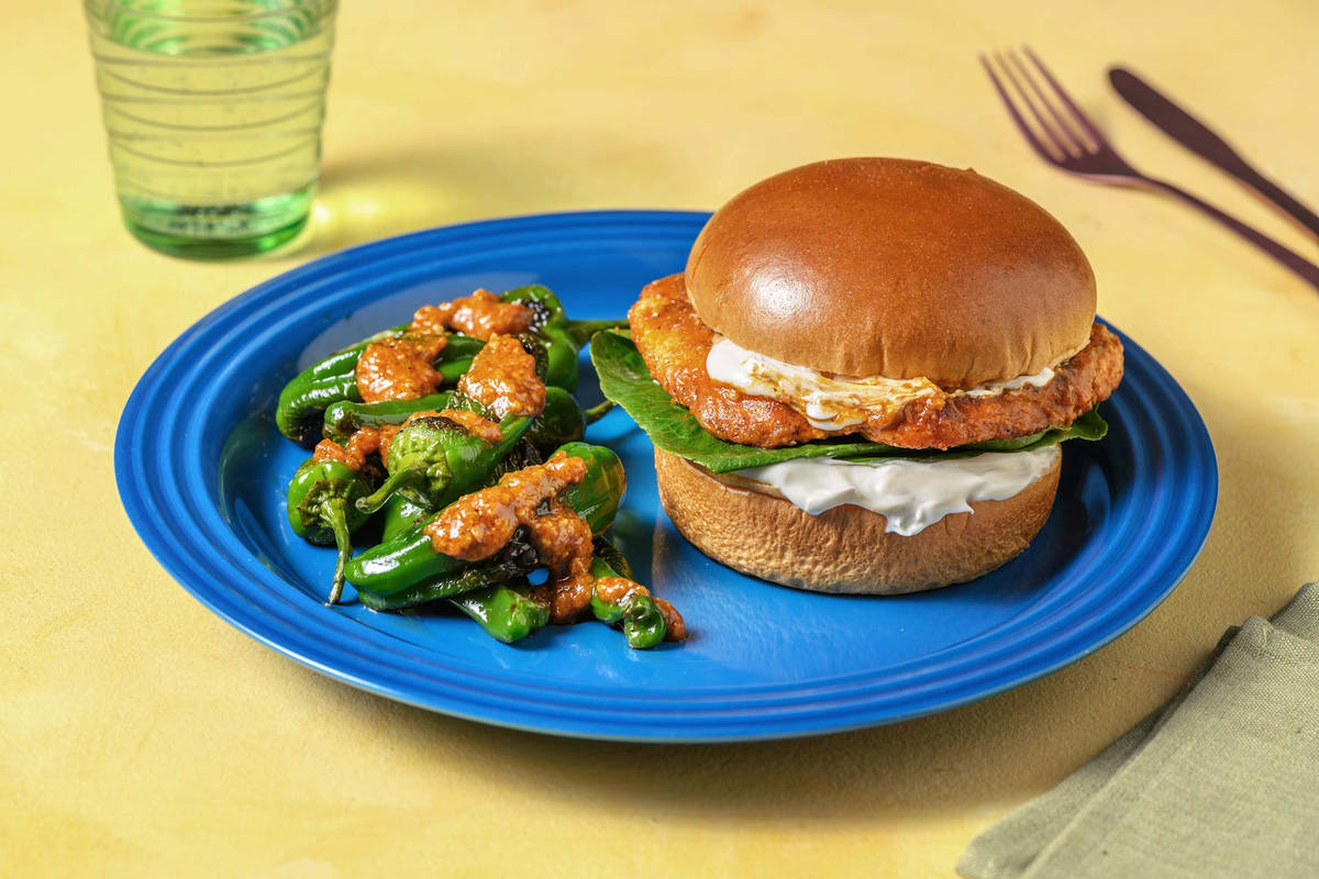Burger Española! mit pikantem Poulet