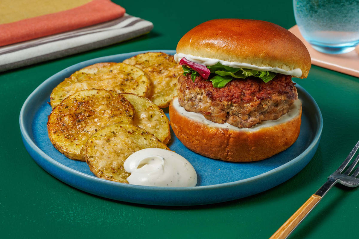 Caesar Chicken Burgers