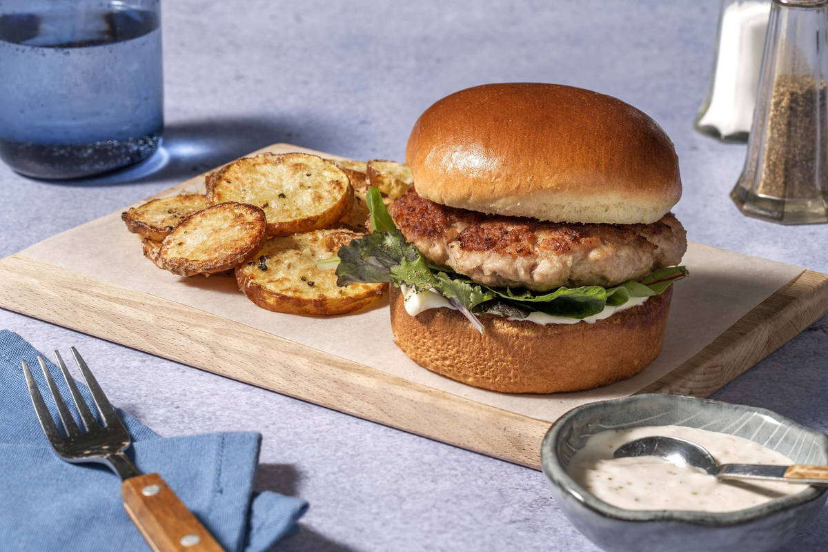 Caesar Chicken Burgers