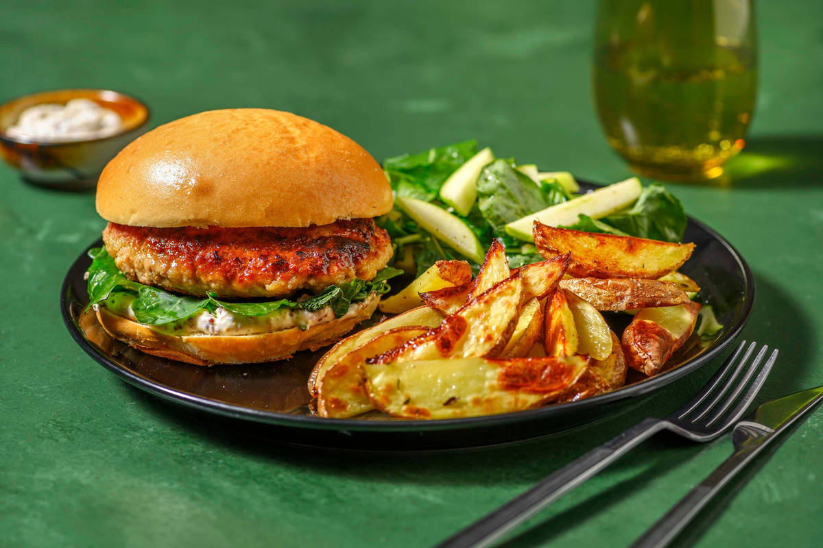 Maple-Thyme Pork Burgers