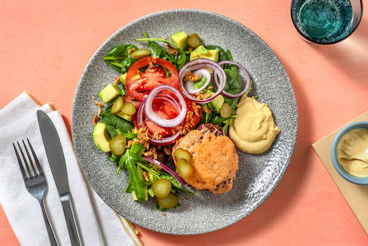 Burgers de porc sans pain