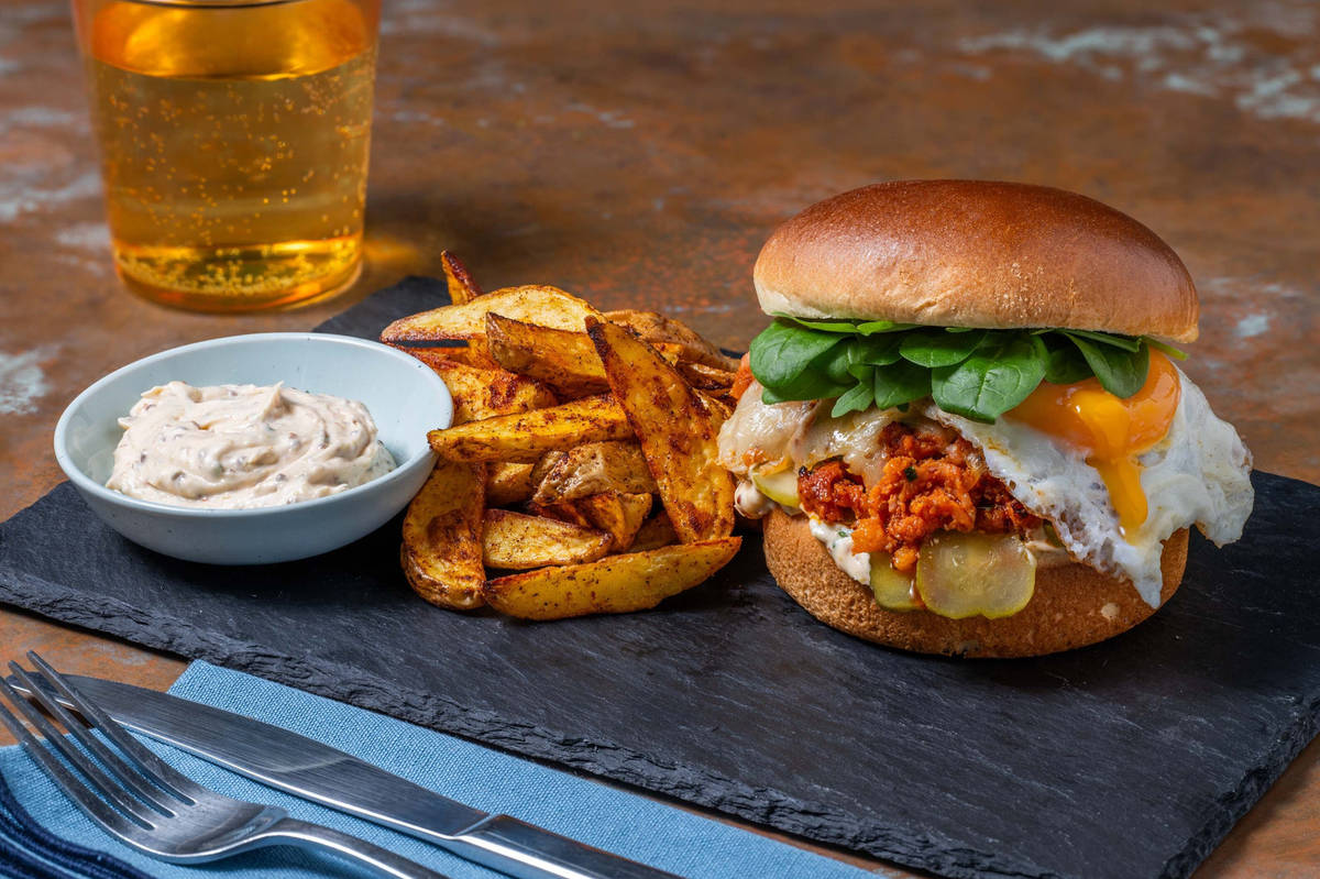 Burgers déjeuner au chorizo et aux œufs