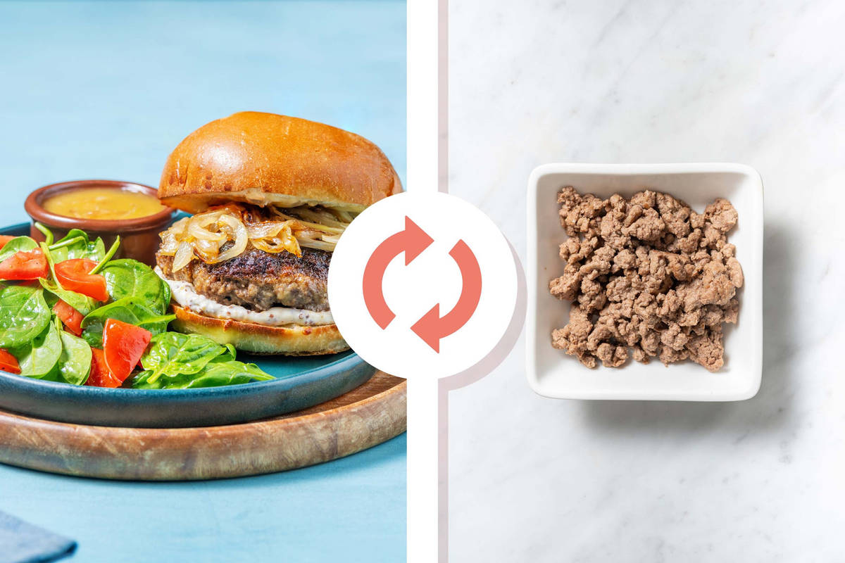 French Dip Bison Burgers