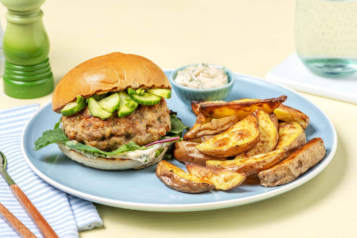 Grilled Banh Mi-Inspired Sausage Burgers