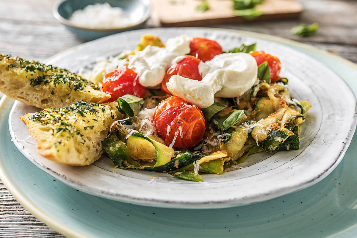 Burrata with Zucchini 'Pappardelle'