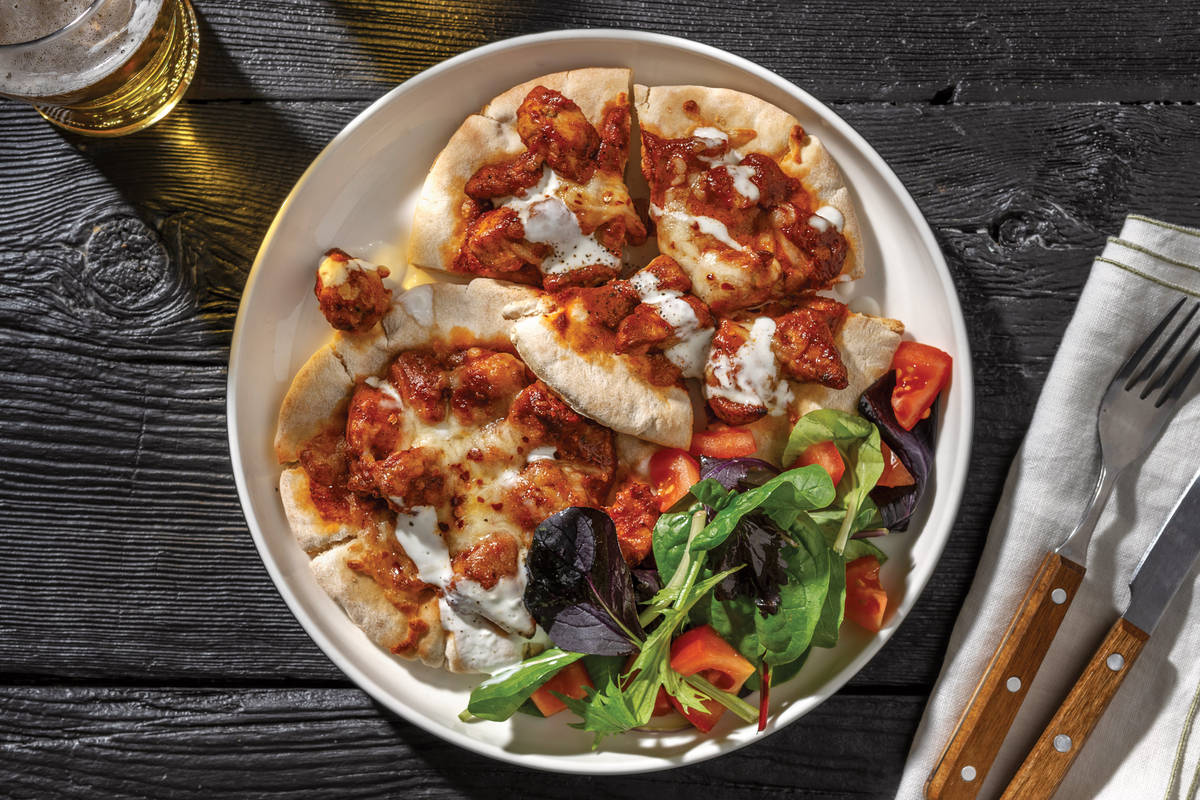 Butter Chicken Mini Pizzas