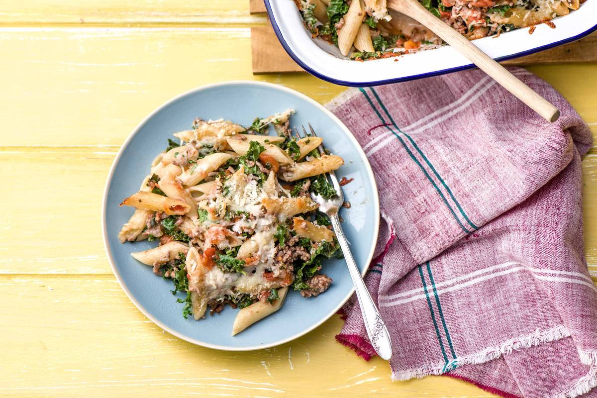 Butternut Squash, Sage and Pancetta Penne Bake