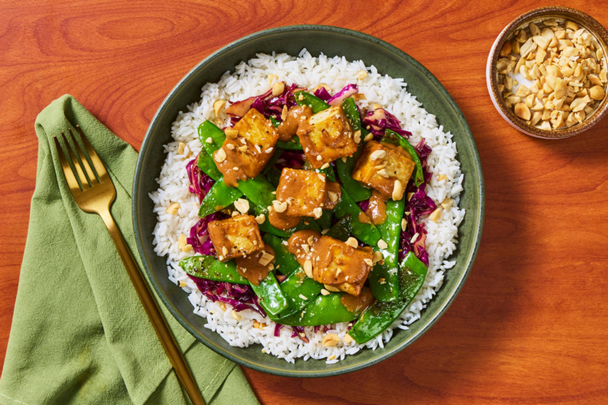 Satay-Inspired Tofu Bowls