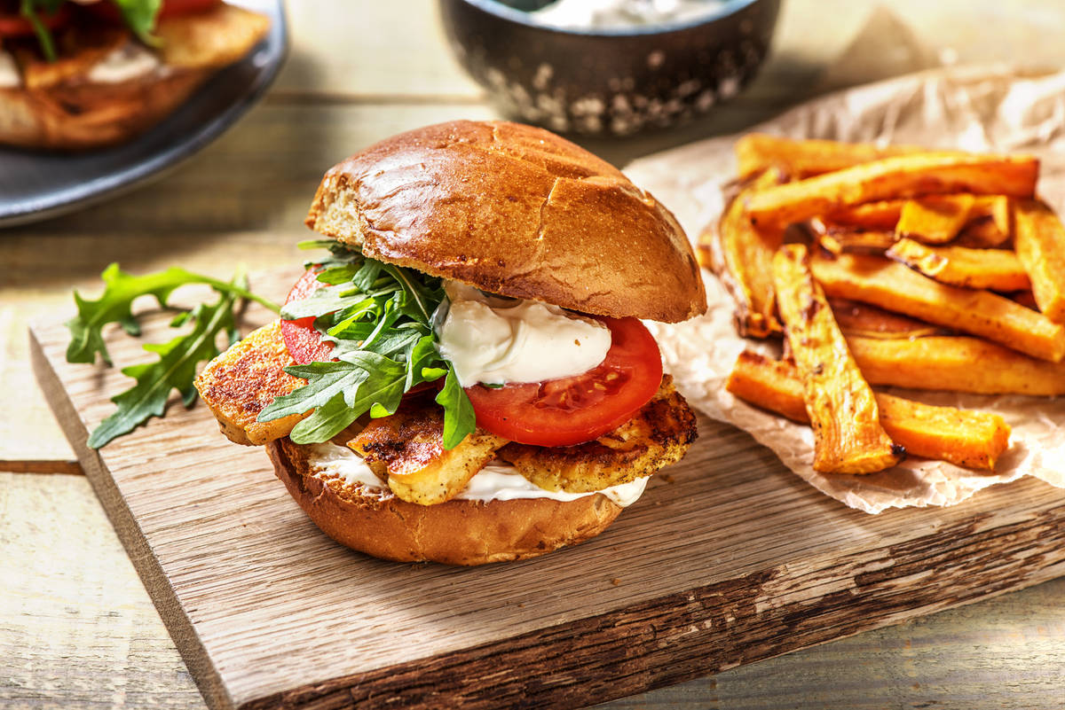 Cajun Halloumi Burgers