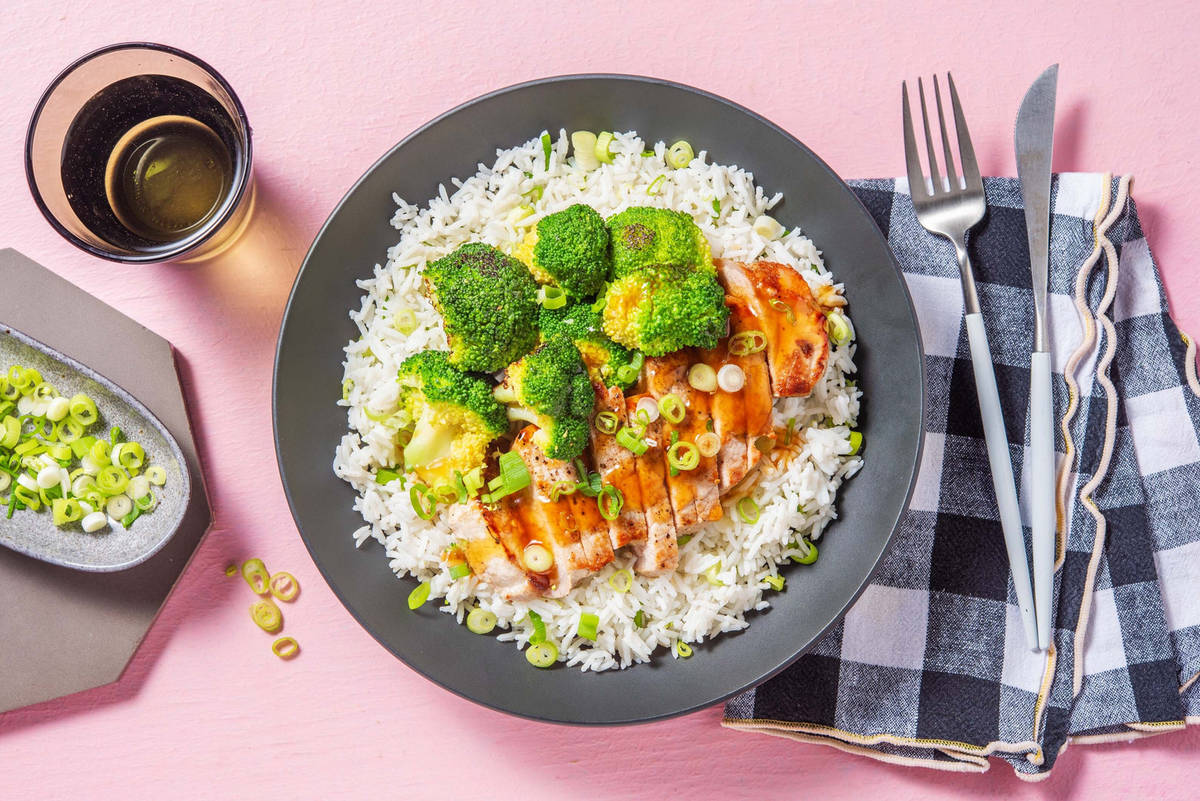 Côtelettes de porc glacées au miel faibles en calories