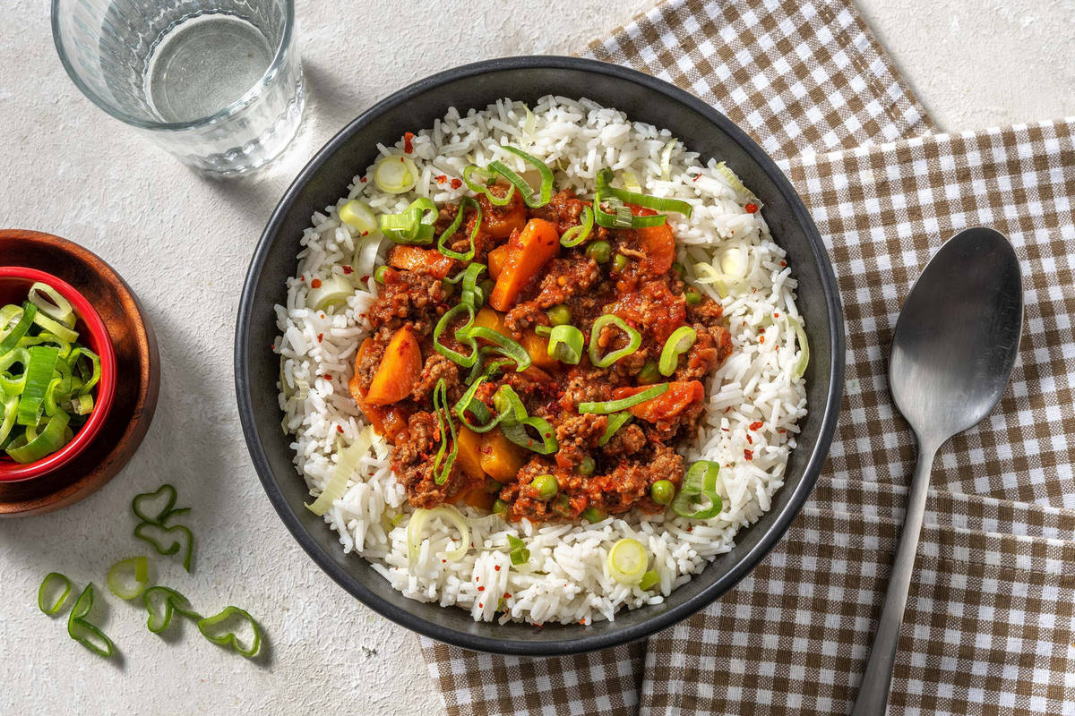 Caldereta-Style Ground Beef