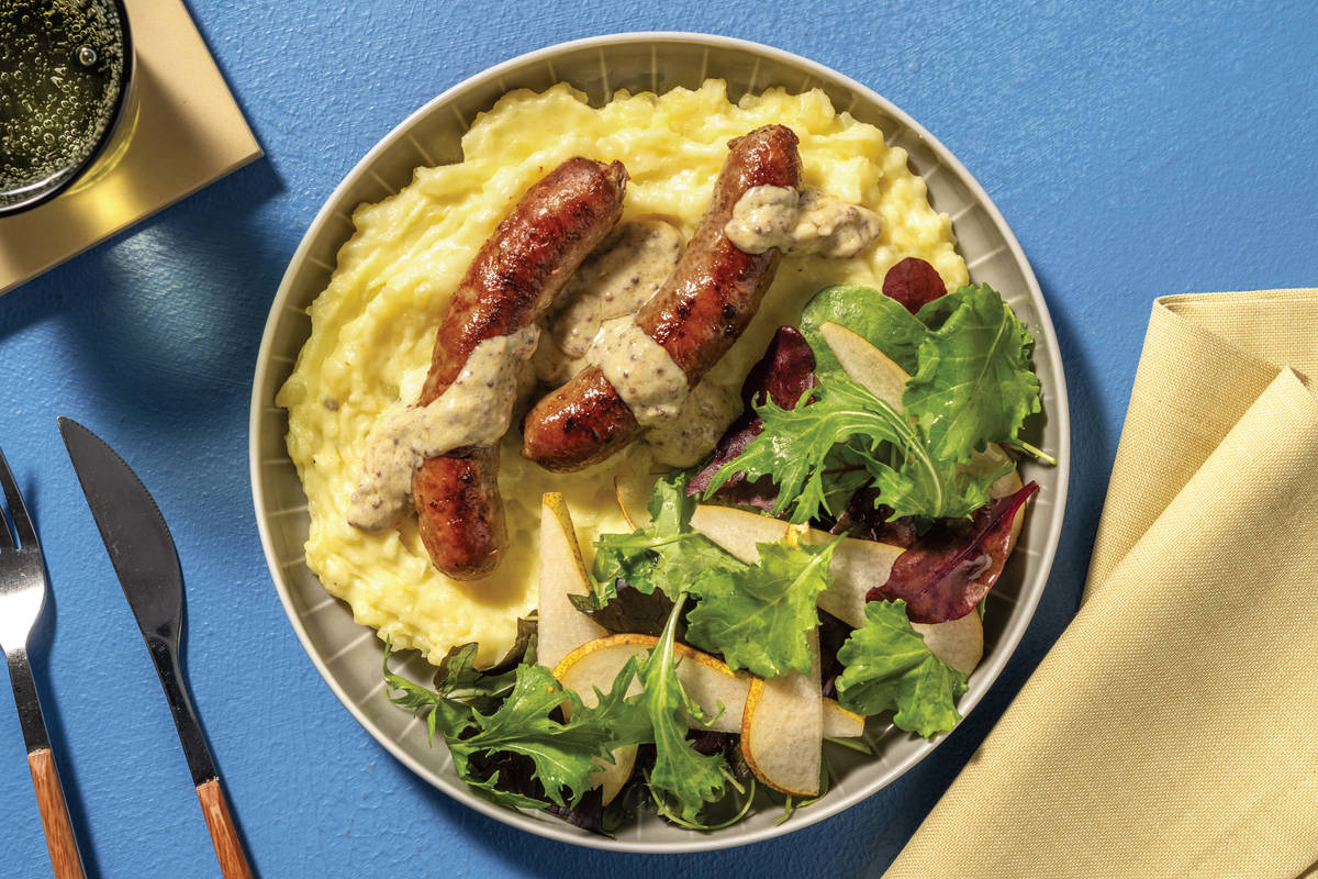 Beef Bangers & Mash