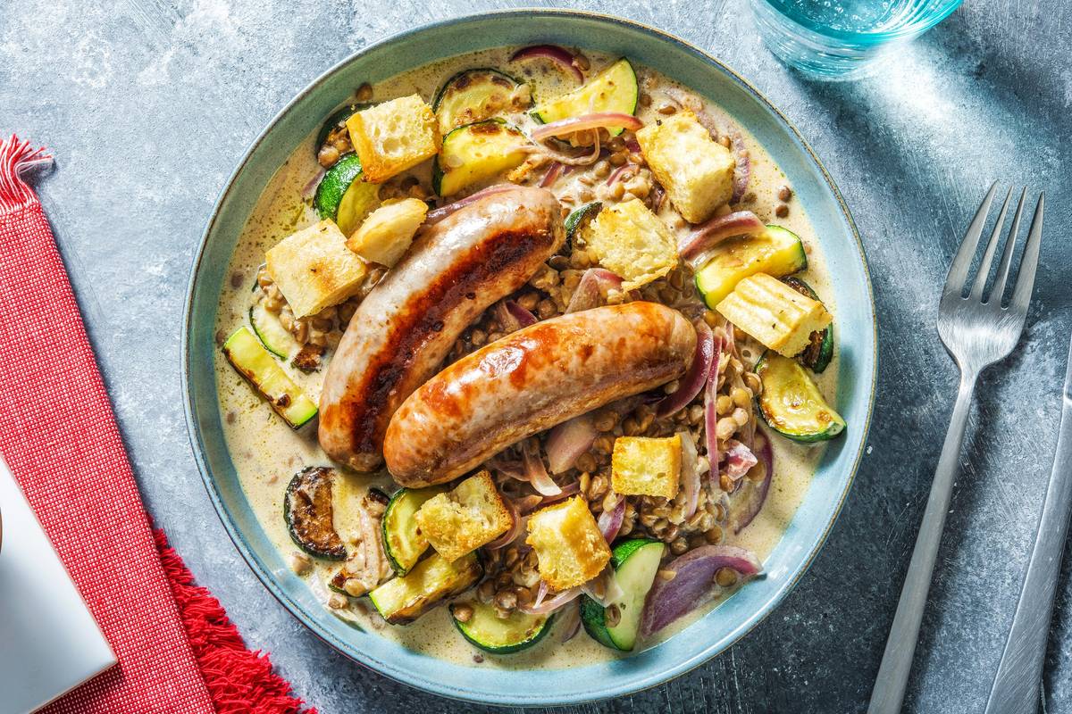 Caramelised Onion Sausages