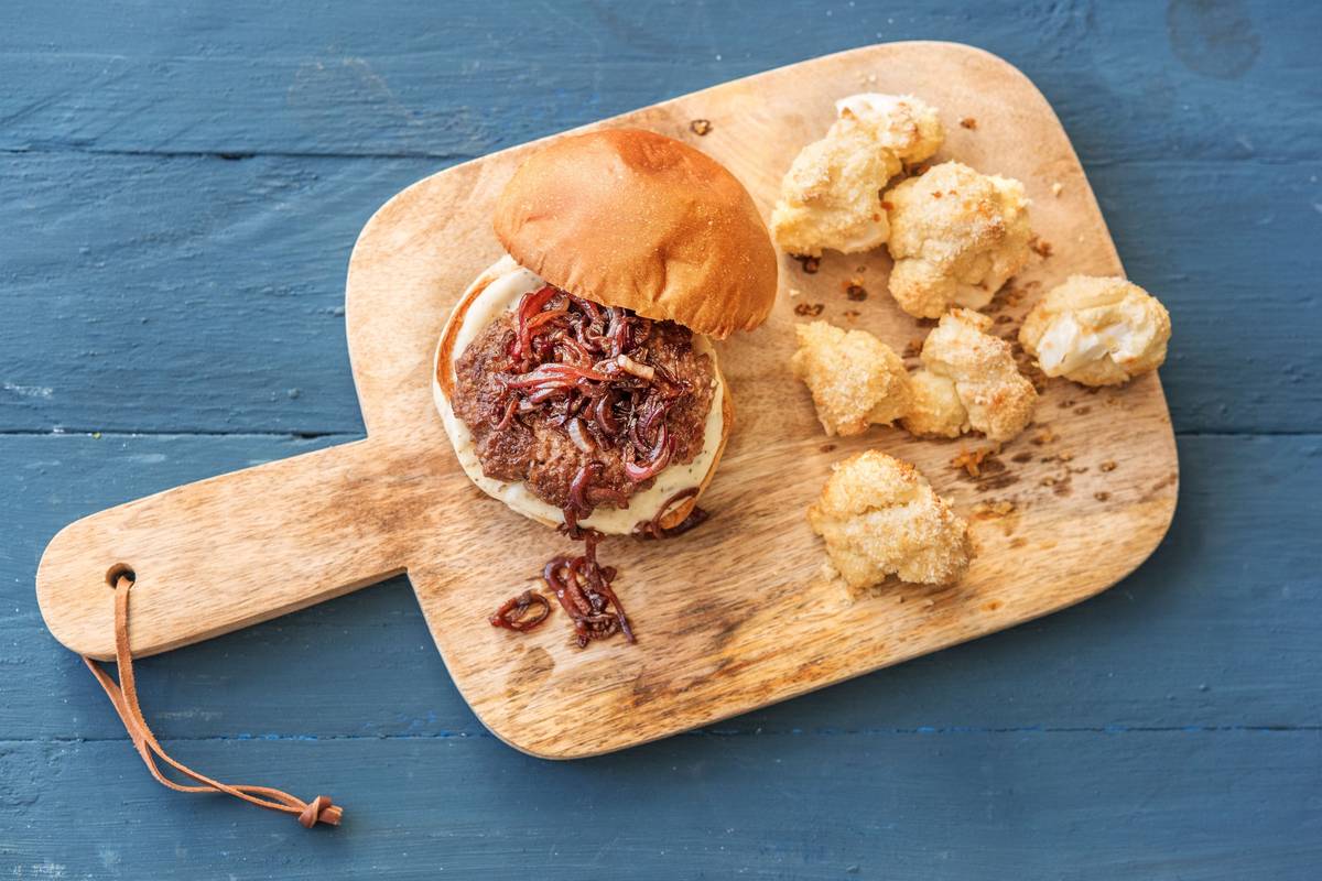Balsamic Onion Burgers