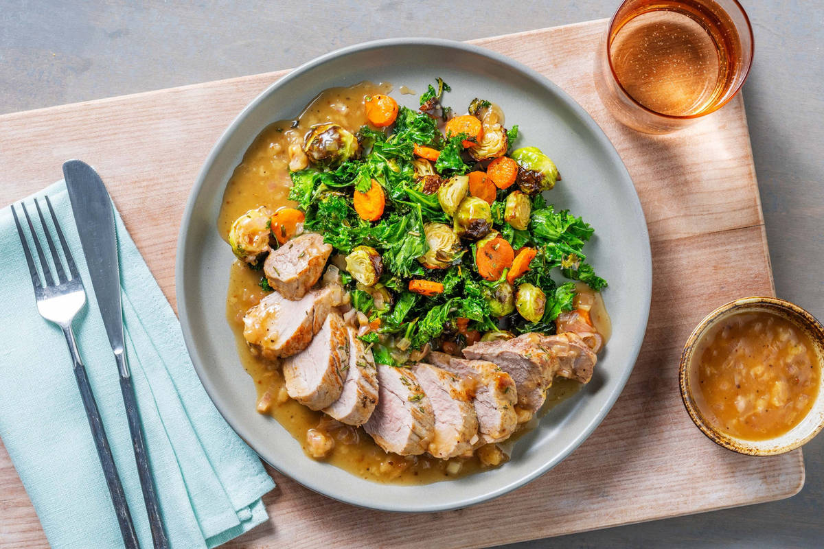 Carb Smart Balsamic-Fig Pork Tenderloin