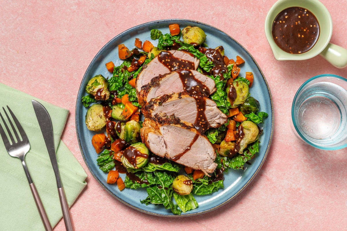 Carb Smart Balsamic-Fig Pork Tenderloin