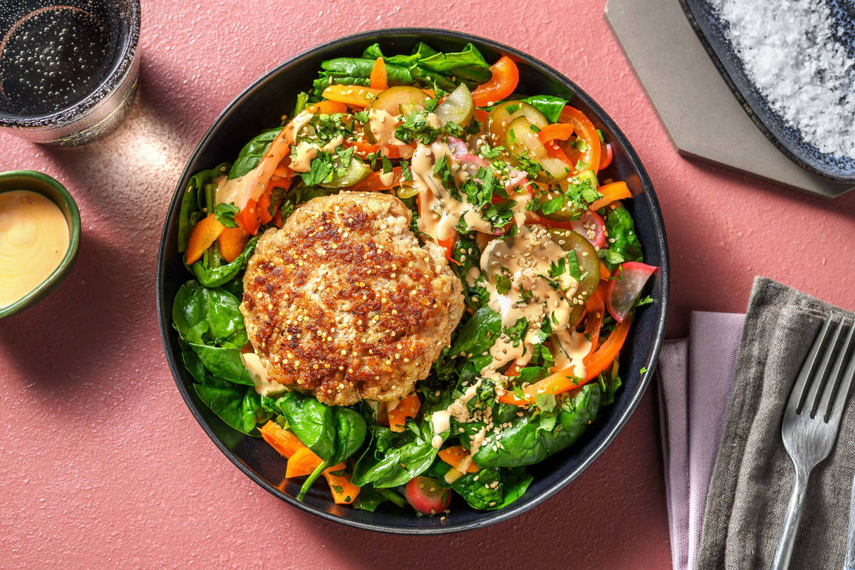 Burgers sans pain style banh mi faibles en glucides