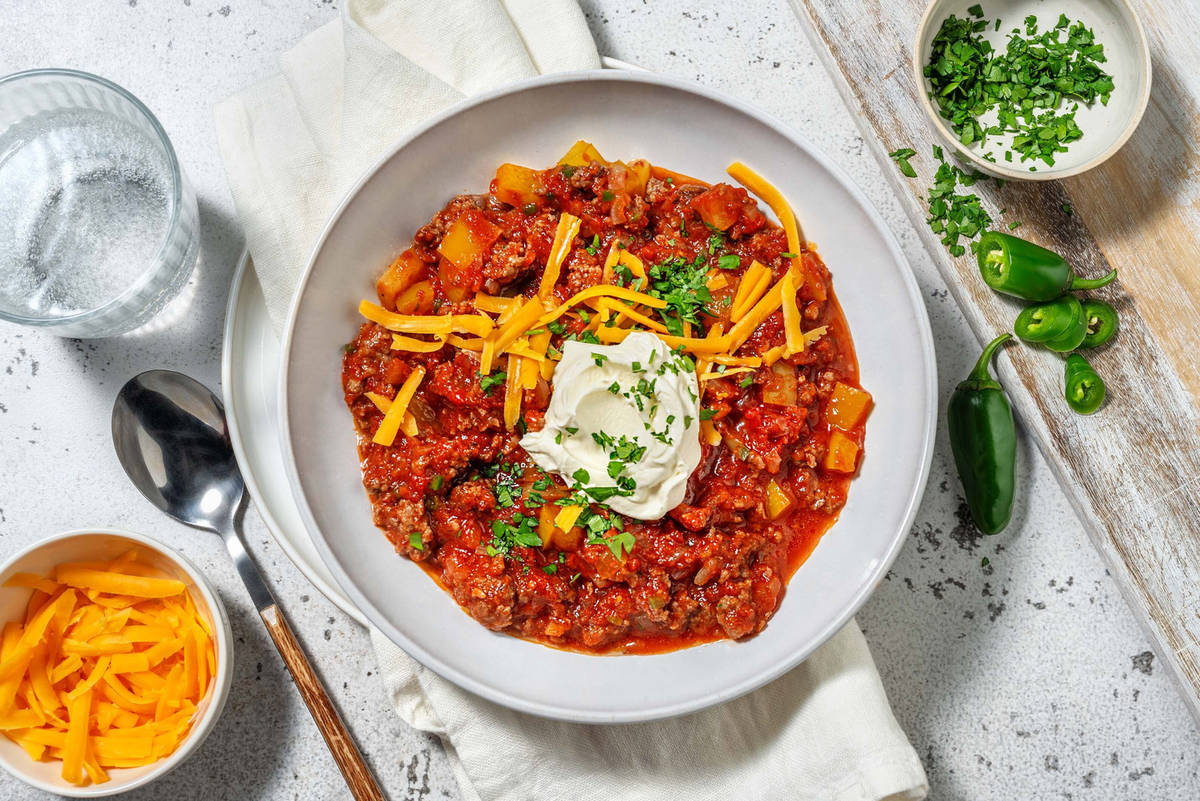 Carb Smart Jalapeño-Double Beef Chili