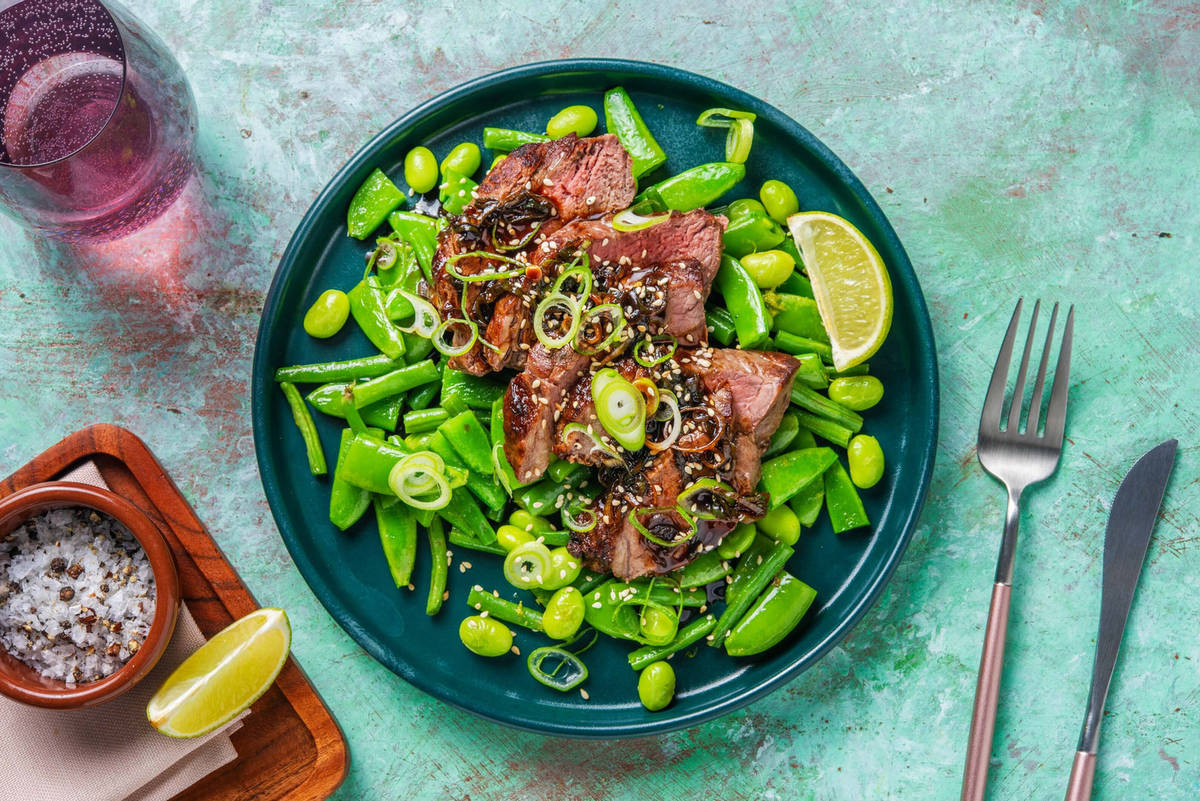 Carb Smart Sesame Steaks