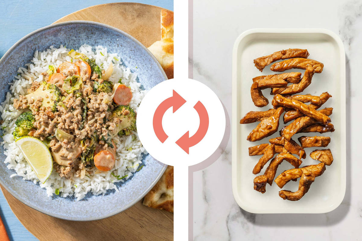 Cari d'émincé protéiné à la citronnelle et à la noix de coco