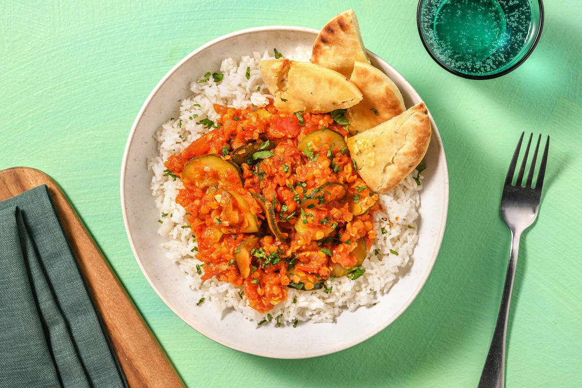 Cari de lentilles au Muhammara