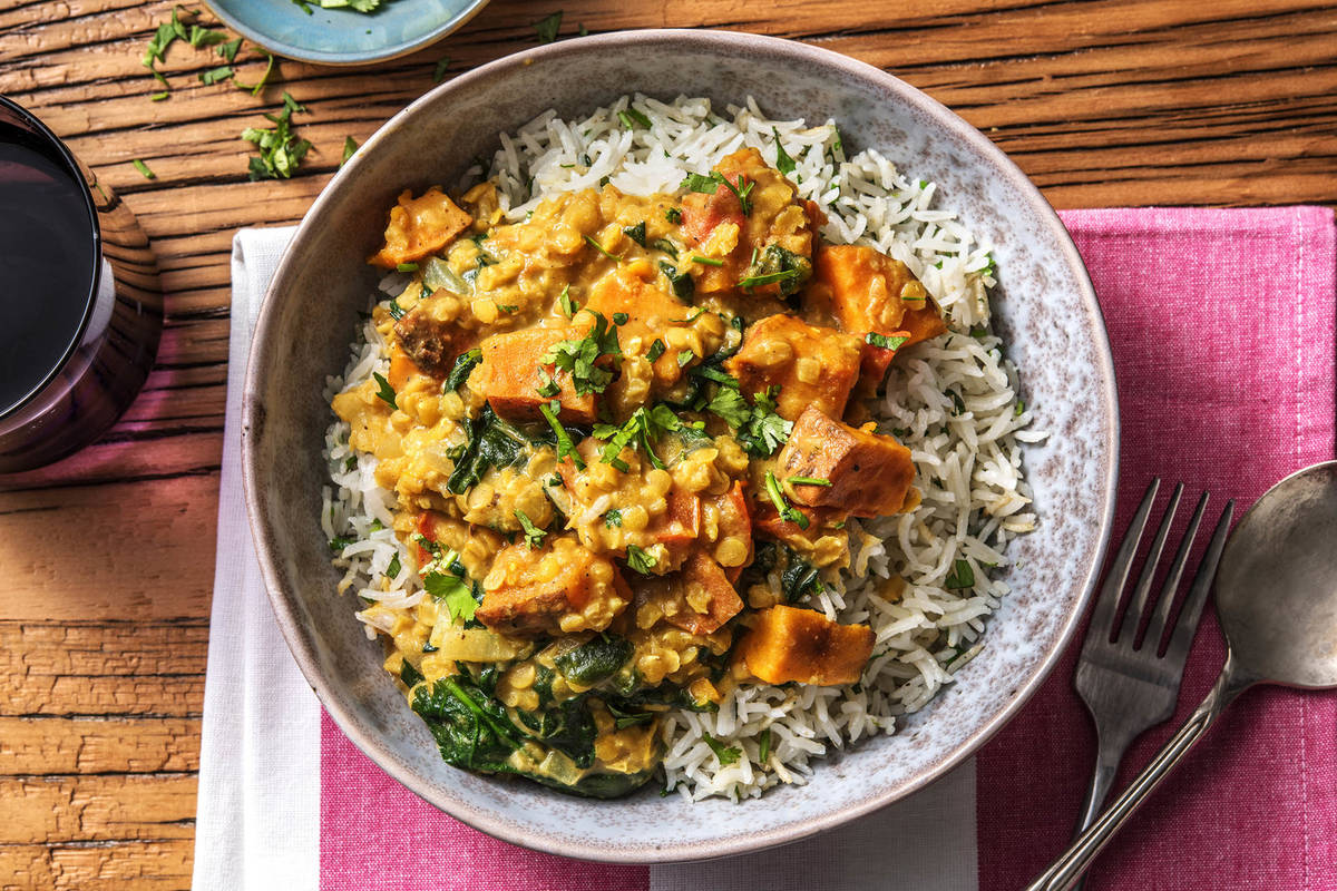 Red Lentil and Sweet Potato Curry