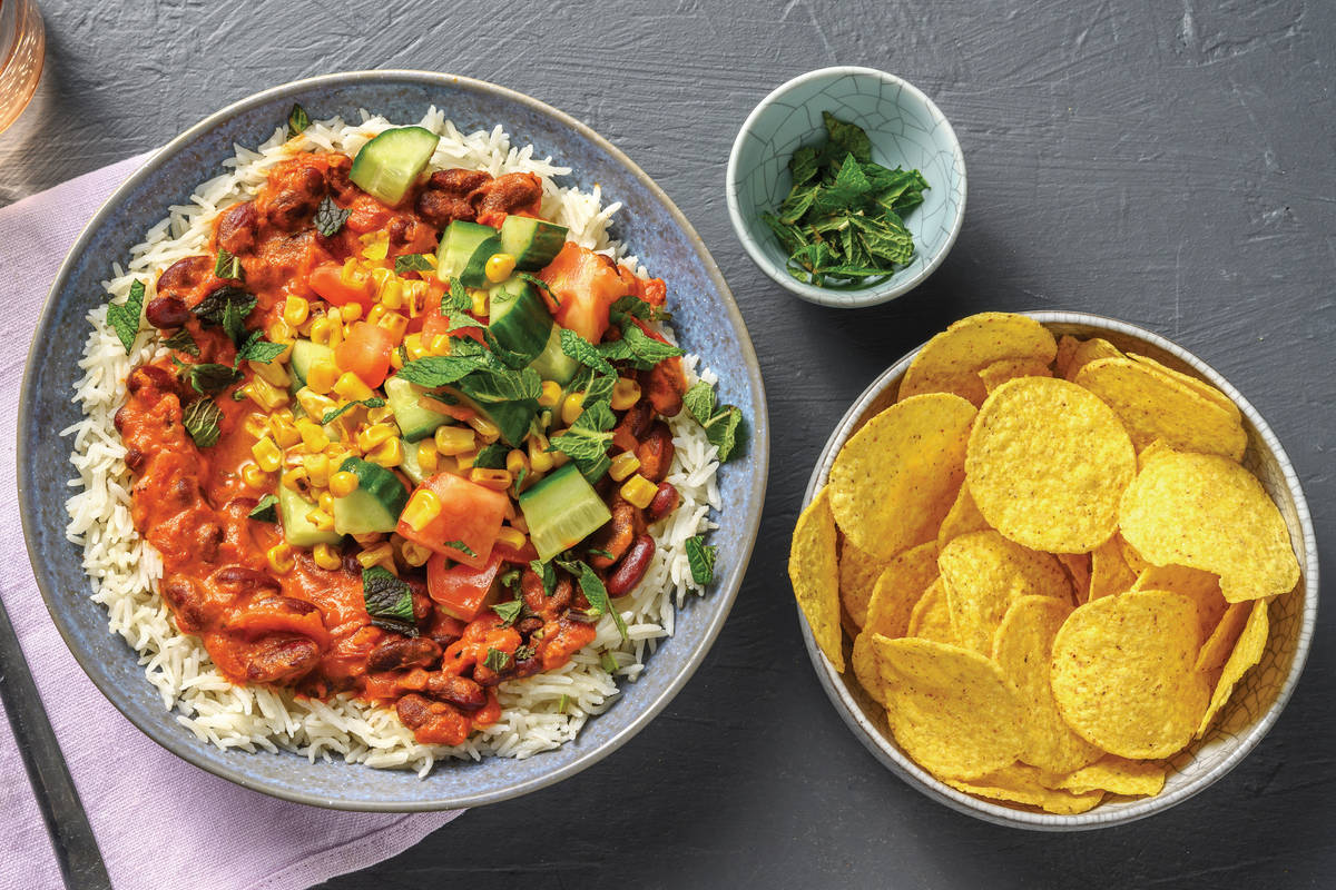 Caribbean Beans & Garlic Rice