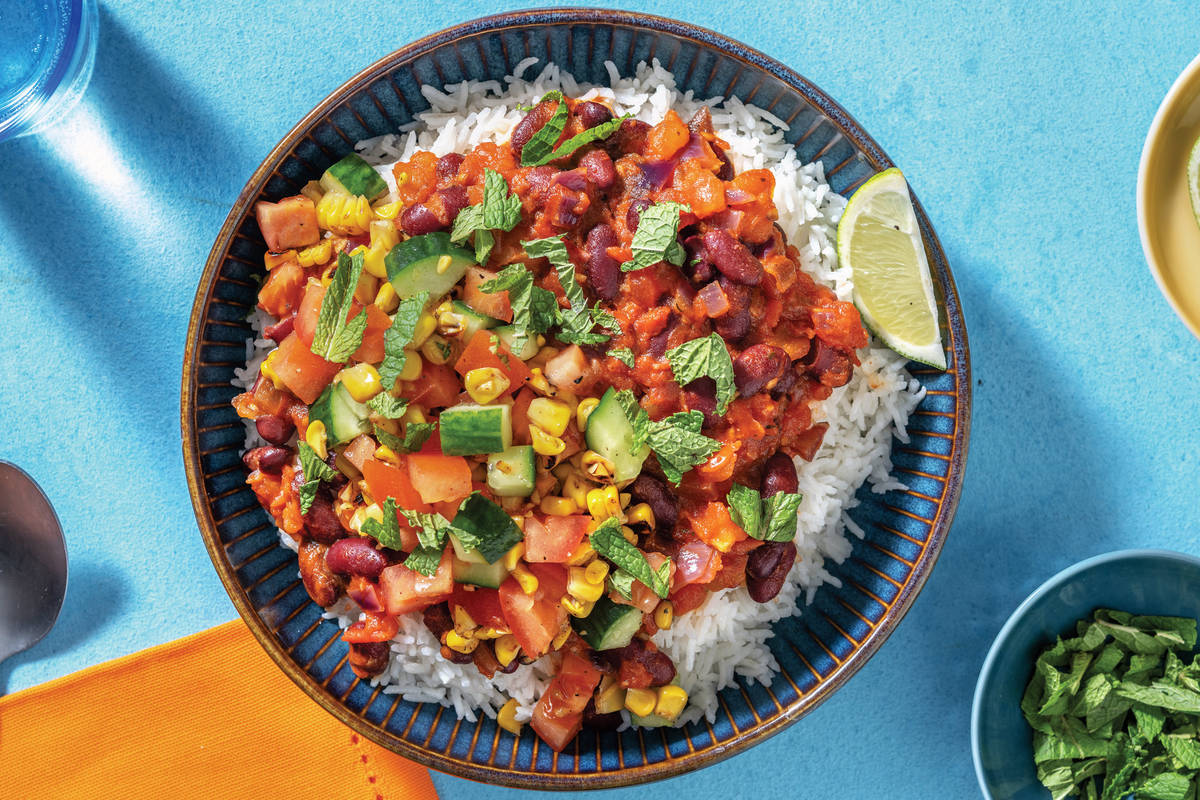 Quick Caribbean Bean Bowl