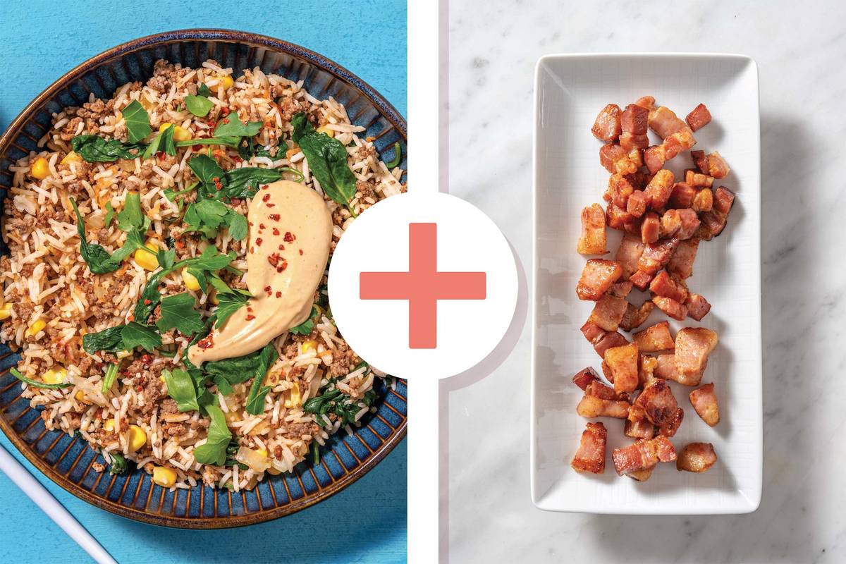 Caribbean Beef & Bacon Rice
