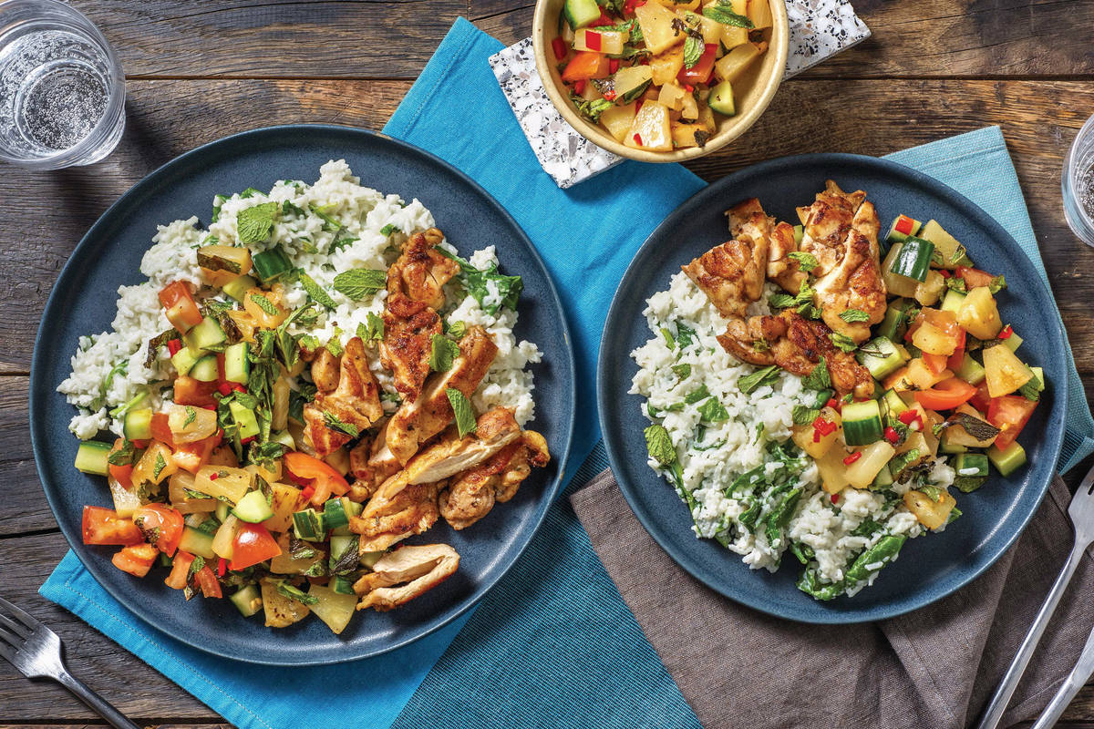 Caribbean Chicken & Coconut Rice