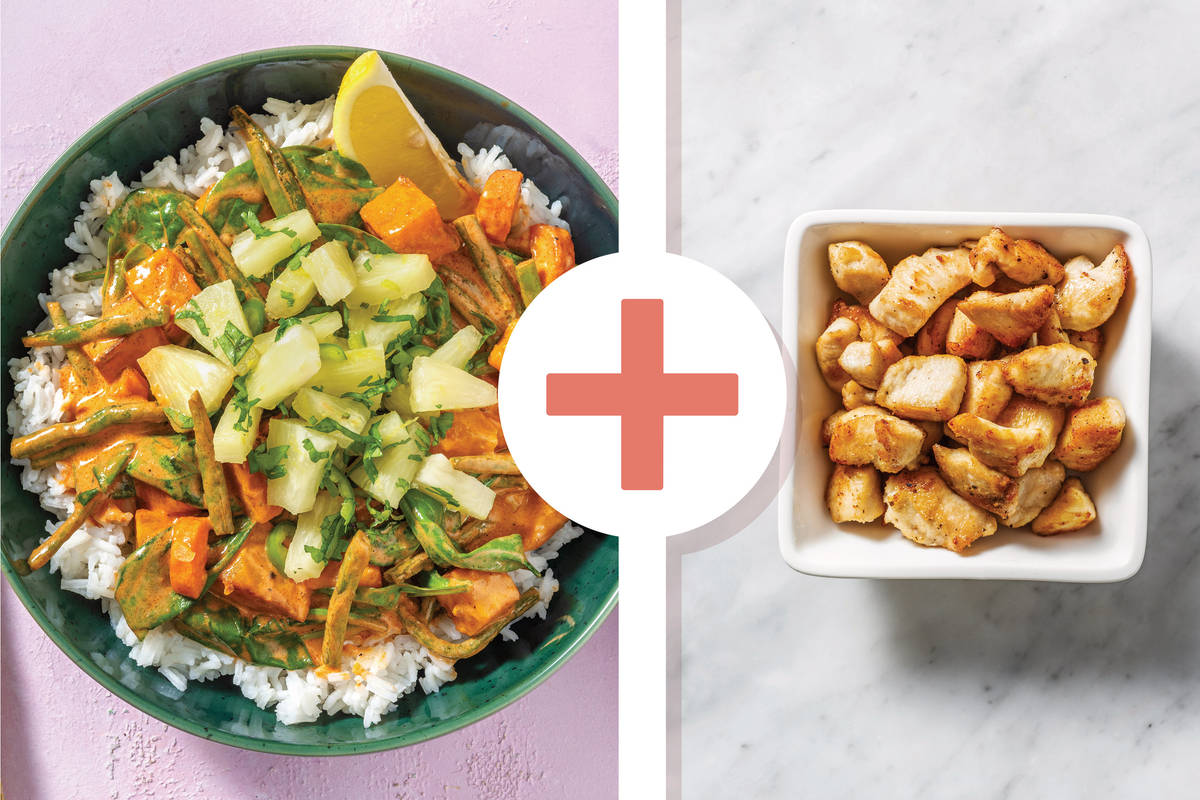 Caribbean Coconut Chicken & Veggie Curry