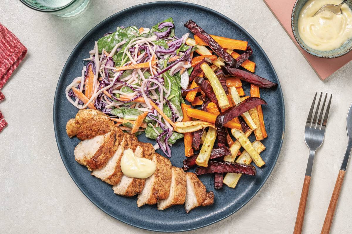 Caribbean-Style Pork & Veggie Fries