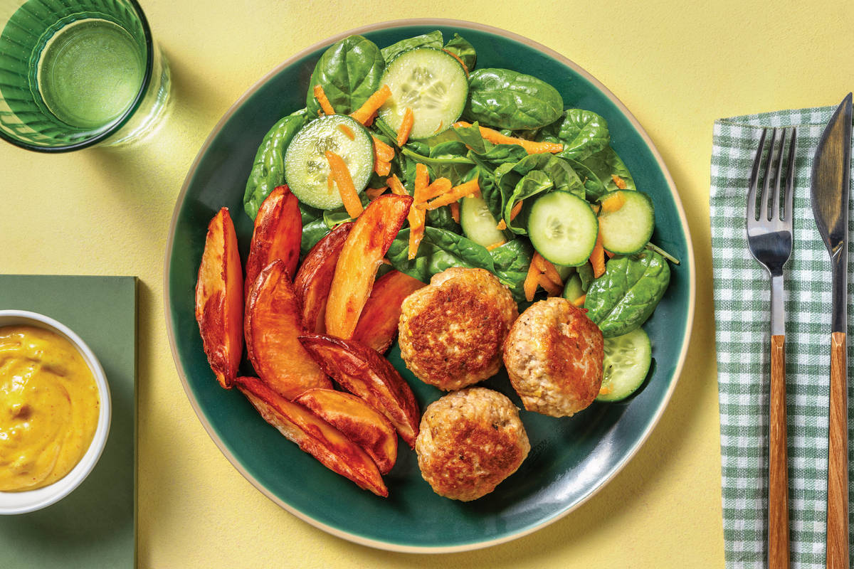 Caribbean-Spiced Pork Rissoles