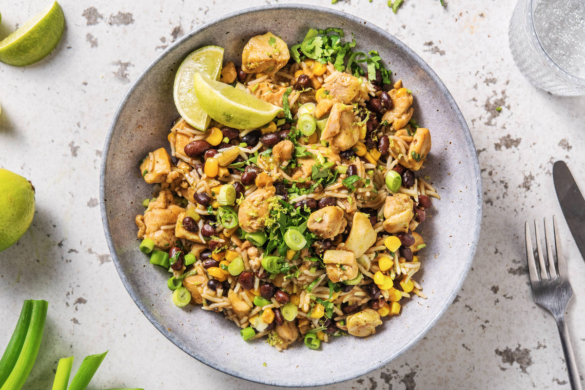 Caribbean Chicken Rice Bowl