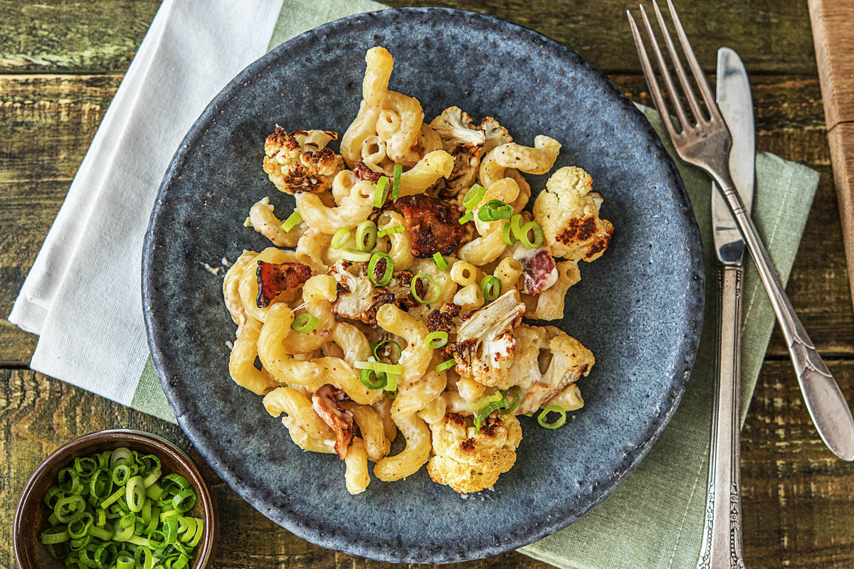 Cauliflower Bacon Mac 'N' Cheese