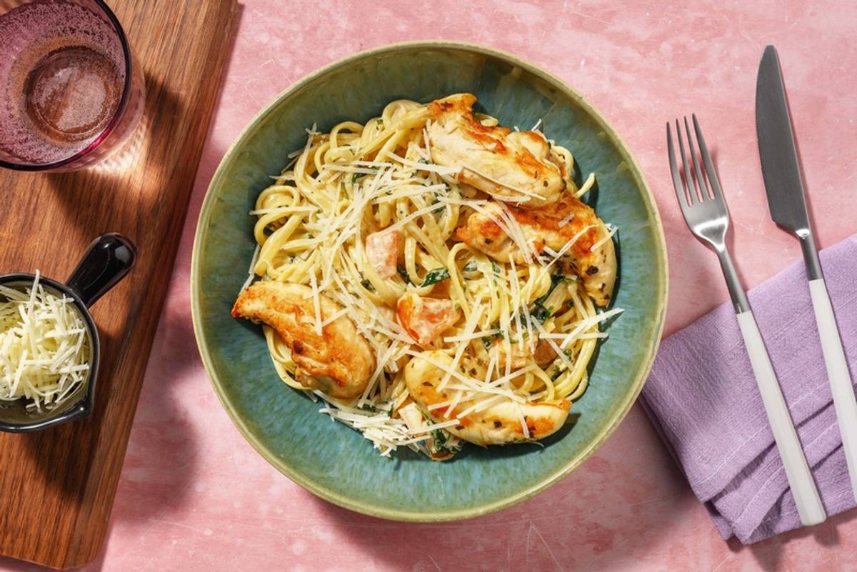 Linguine Chicken Tetrazzini