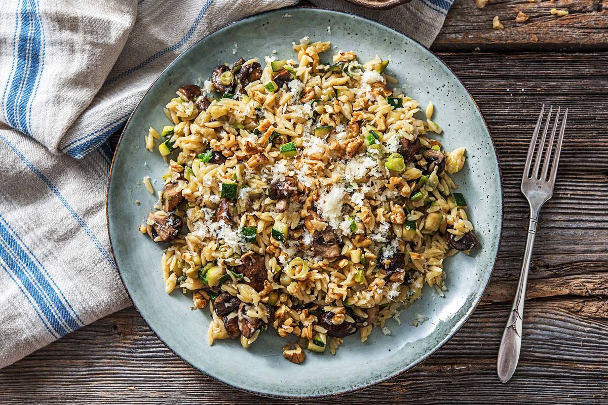 Champignonrisotto van orzo