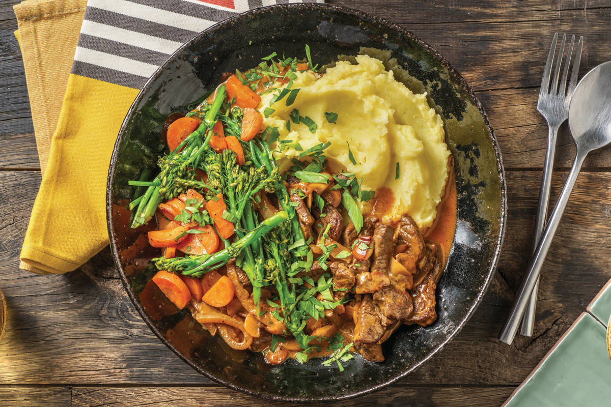 Cheat's Beef & Mushroom Stroganoff