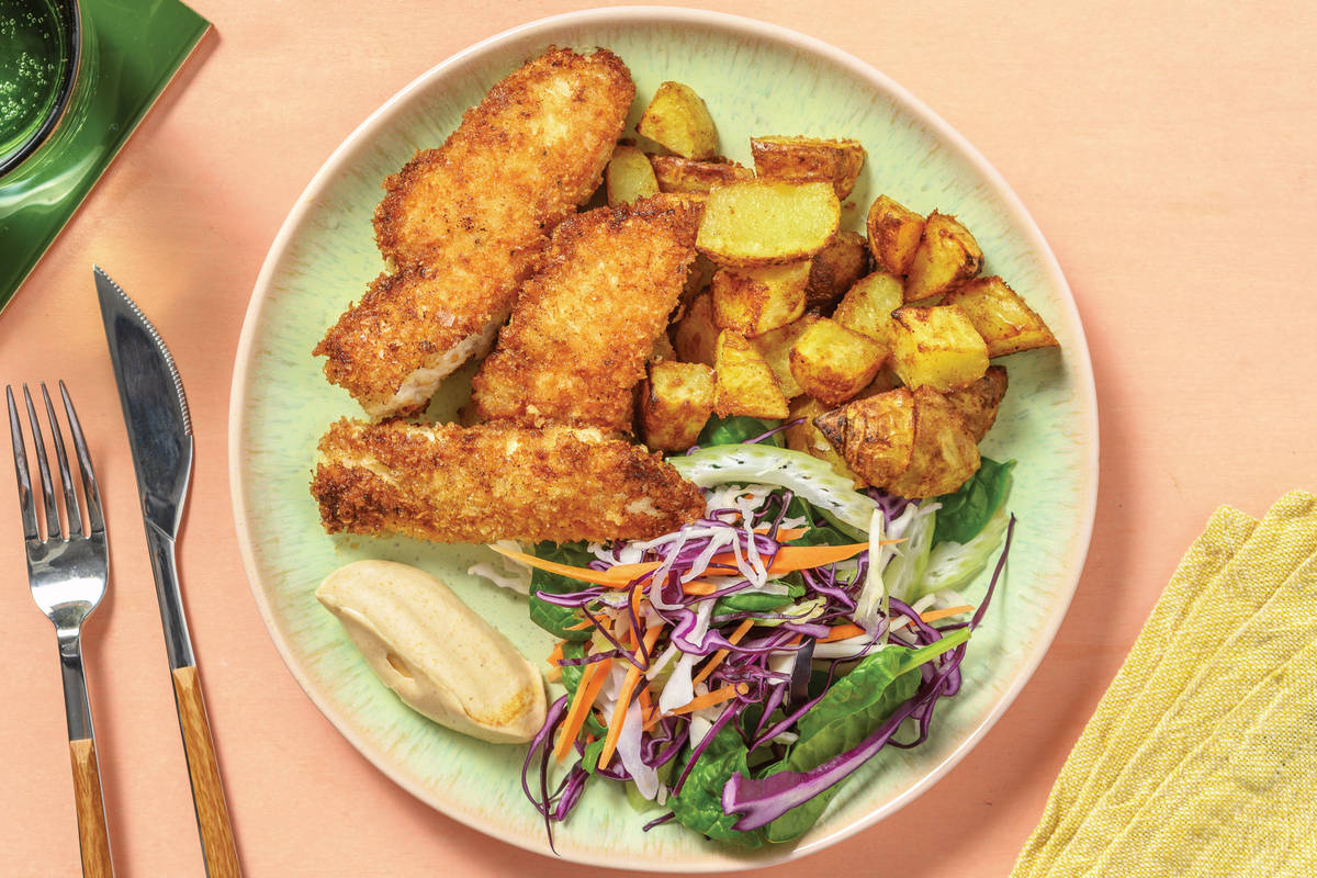 Easy Mayo-Crumbed Chicken