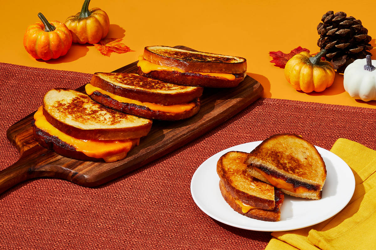 Cheddar & Cranberry Jam Grilled Cheese